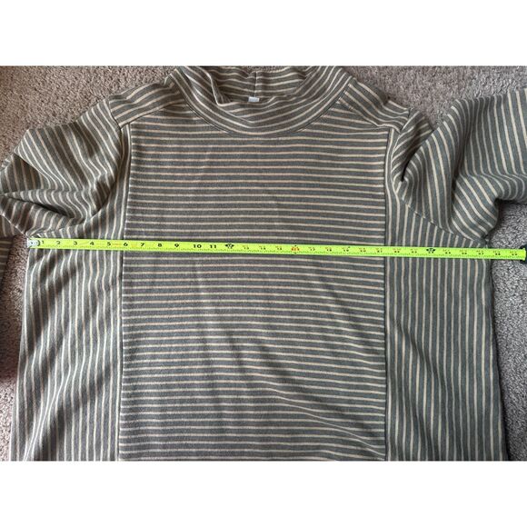 J. Jill Seamed Mock-Neck Long Sleeve Top Womens 4X Plus Size Tan Brown - Picture 4 of 5